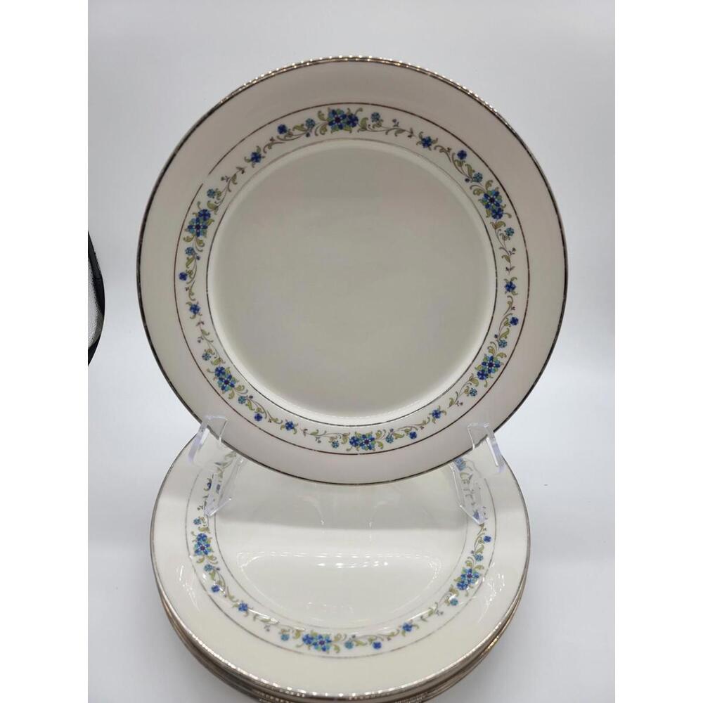 Noritake Ivory China NORMA 7016 5-Dinner Plate 10 5/8"  Set of 5-pc 1960's JAPAN